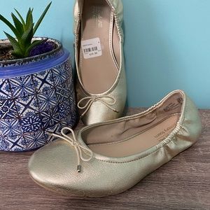 *SOLD* Gold American Eagle Ballet Flats - Size 4